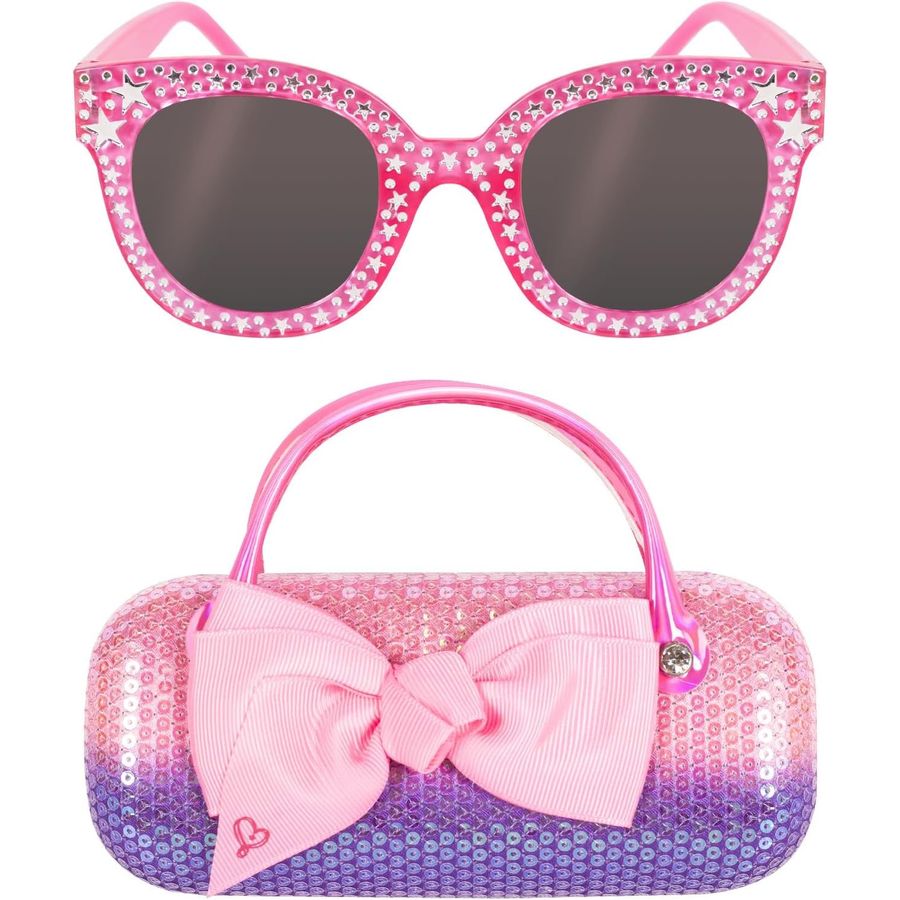 PinkSheep Bow Sunglasses for Girls with Pink Bow Case