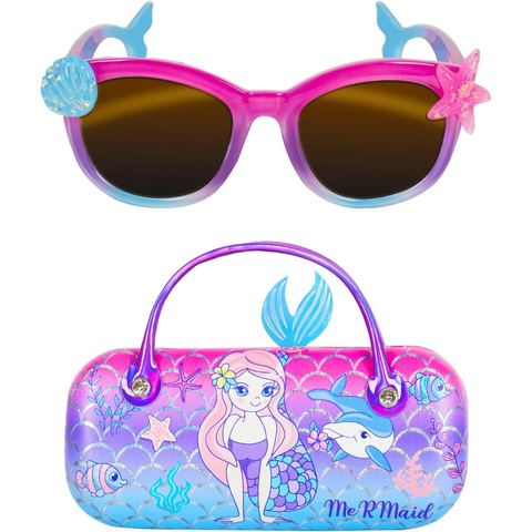 PinkSheep Mermaid Sunglasses for Girls with Mermaid Case