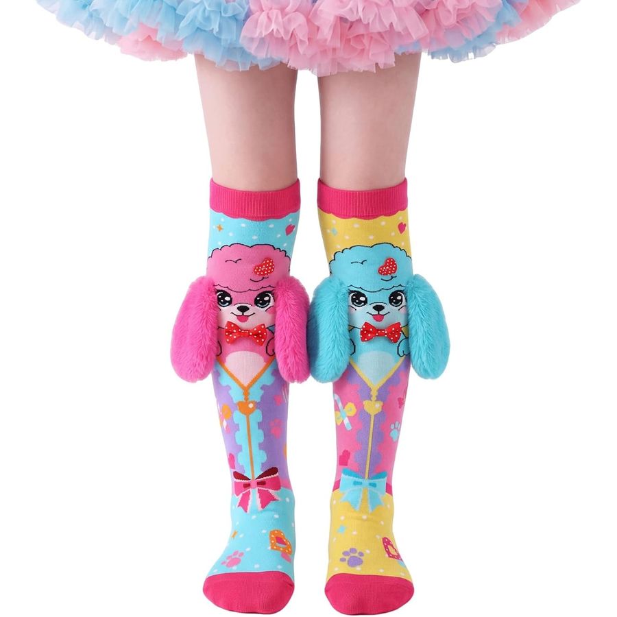PinkSheep Puppy Crazy Socks, Knee High with Floppy Ears