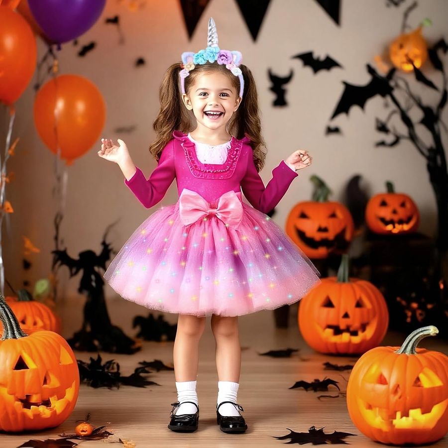 PinkSheep light-up unicorn tutu costume set with headband